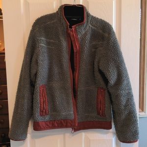 LAST CHANCE KAVU Sherpa Fleece Canvas Jacket